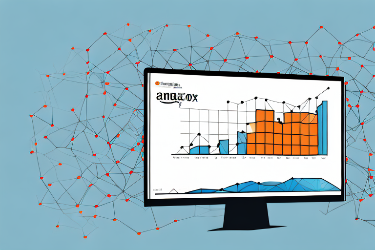 A computer displaying a dynamic graph