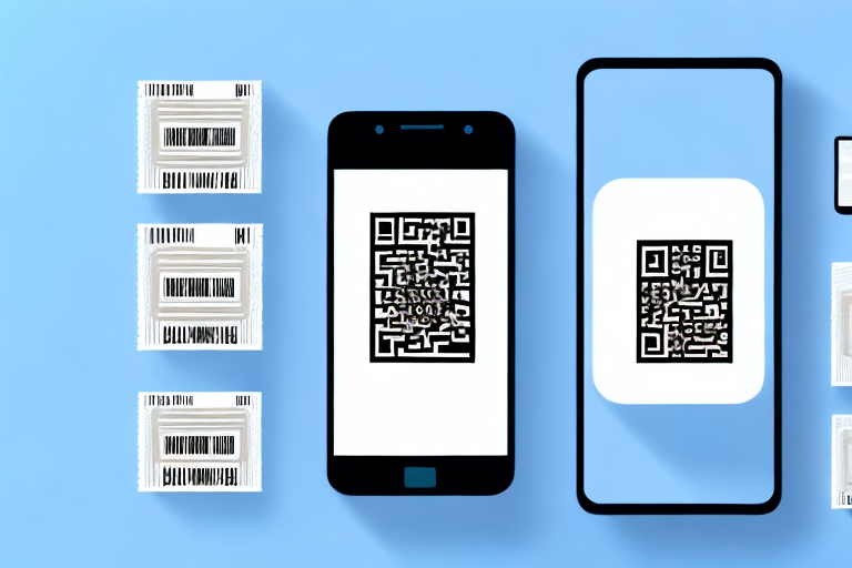 A smartphone displaying a barcode scanning app