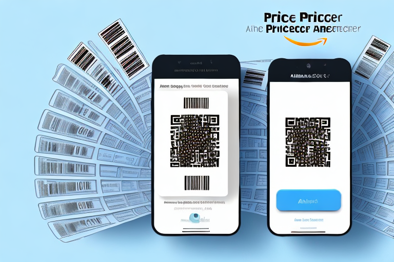 An amazon seller price scanner with multiple product barcodes