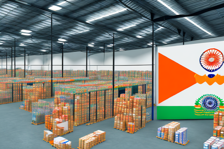 A warehouse filled with various packages