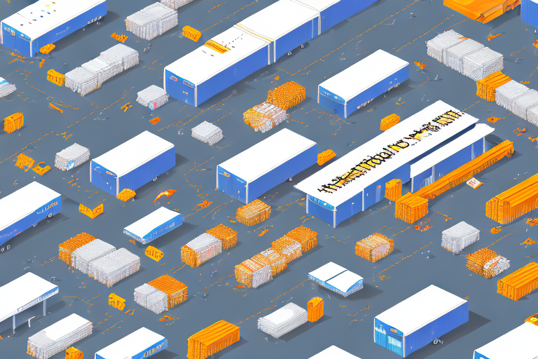 A bustling amazon fulfillment center