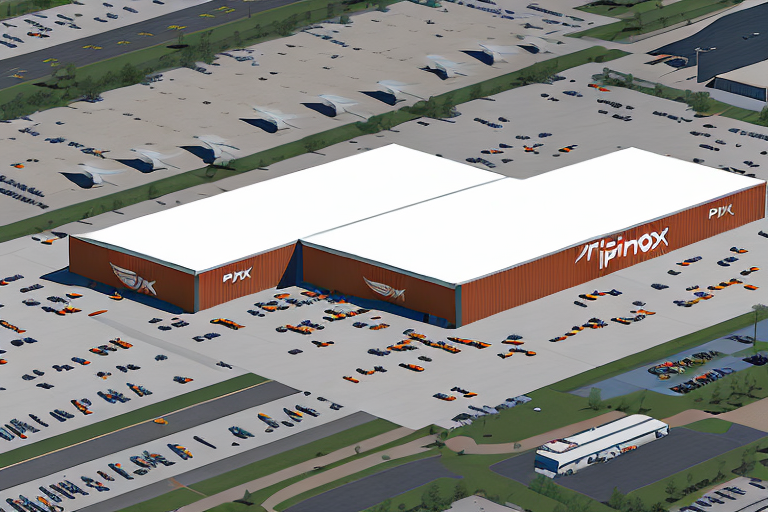 The exterior of the phx3 amazon fulfillment center