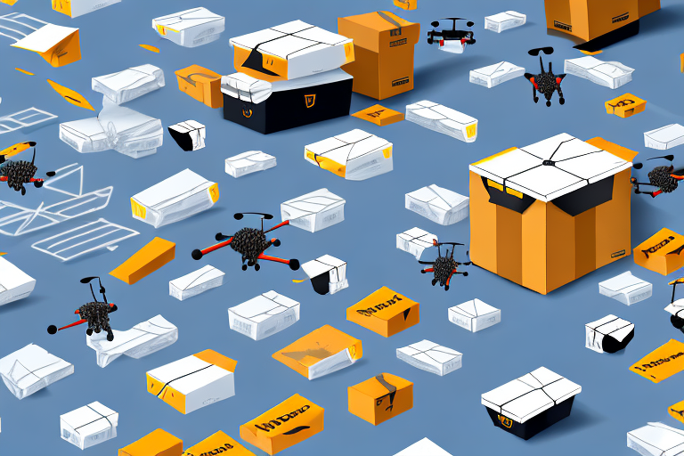 The avp3 amazon fulfillment center with drones and conveyor belts