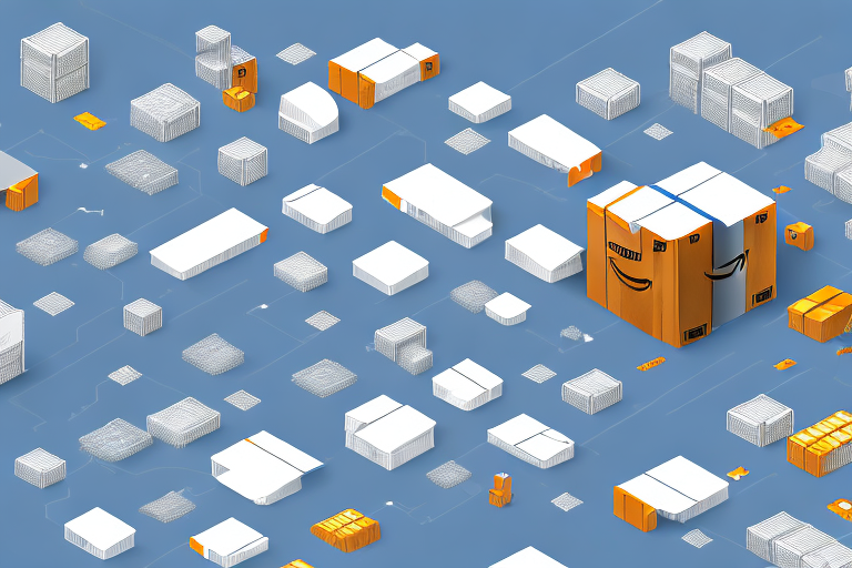 An amazon warehouse (fwa6) with boxes and conveyor belts