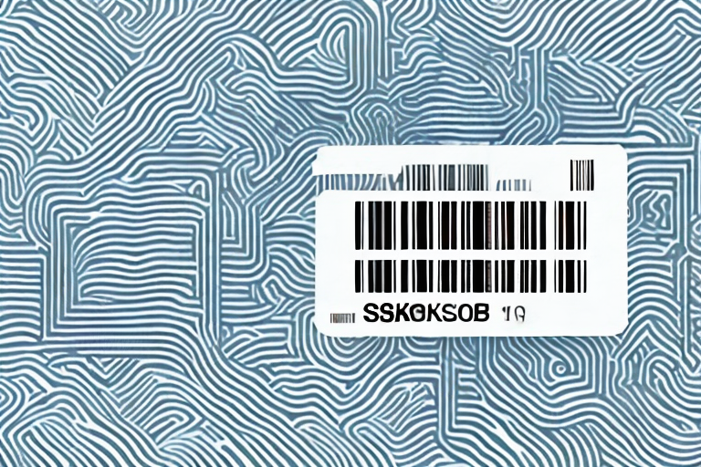 A barcode on a product package