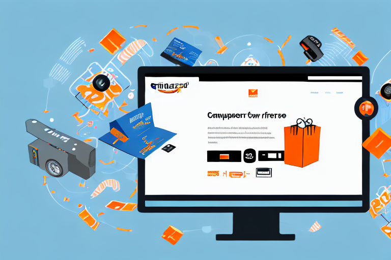 A computer screen showing the aliexpress website on one side and the amazon website on the other