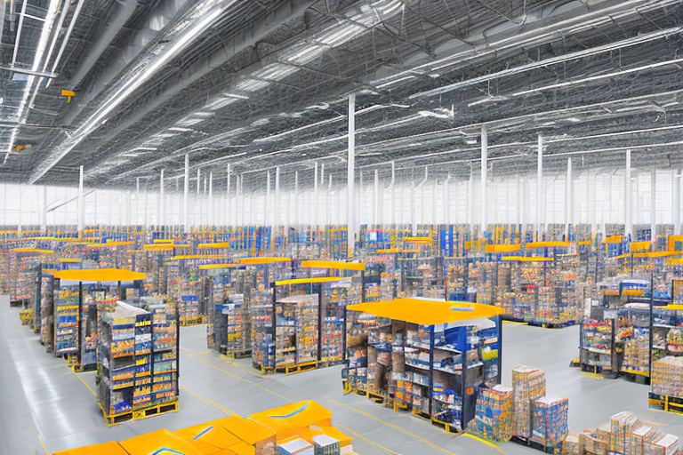 The expansive amazon distribution center in knoxville