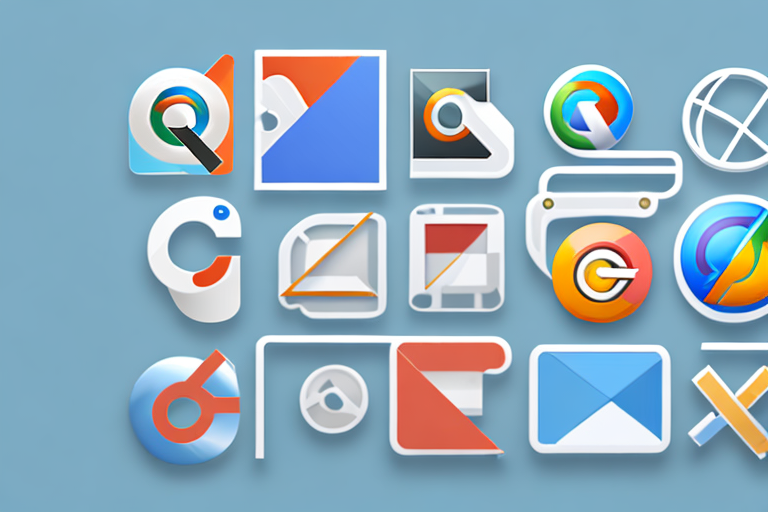 A chrome browser window displaying various icons representing self-publishing tools