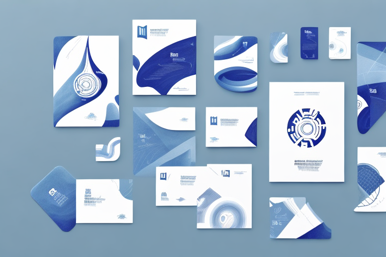 A variety of product insert cards arranged in a dynamic