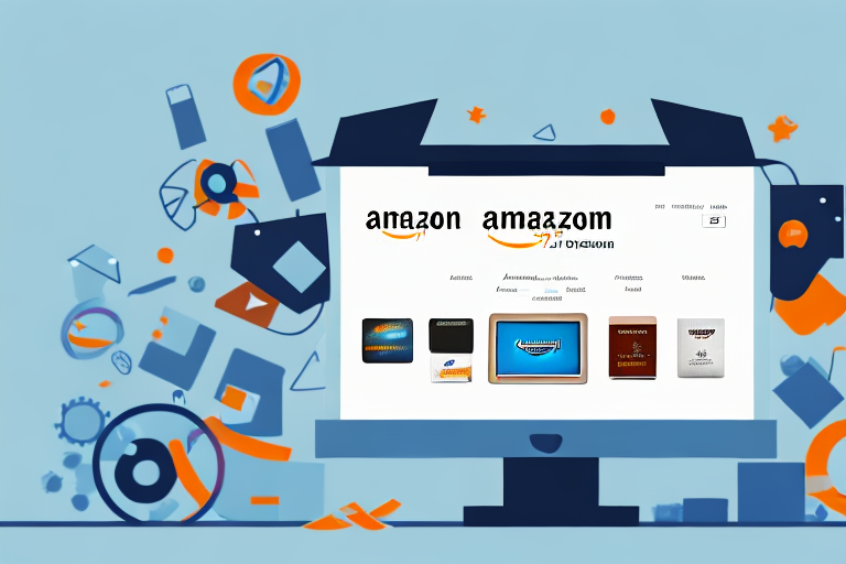 A computer screen displaying an amazon product listing page with several smaller product images below it