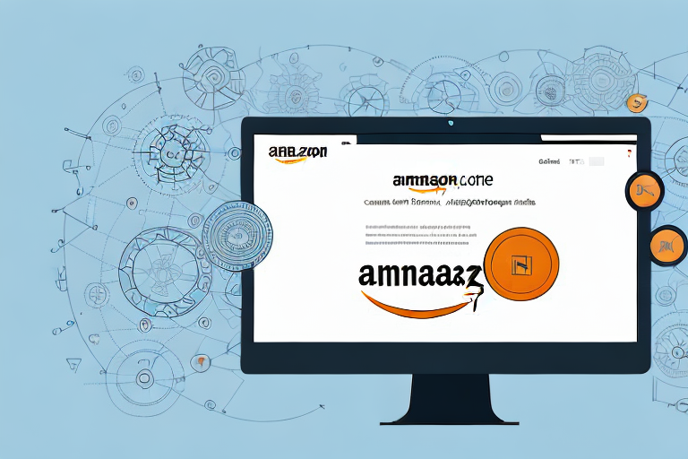 A computer screen displaying amazon seller central interface with various navigation tools and a highlighted section indicating the detail page removal process