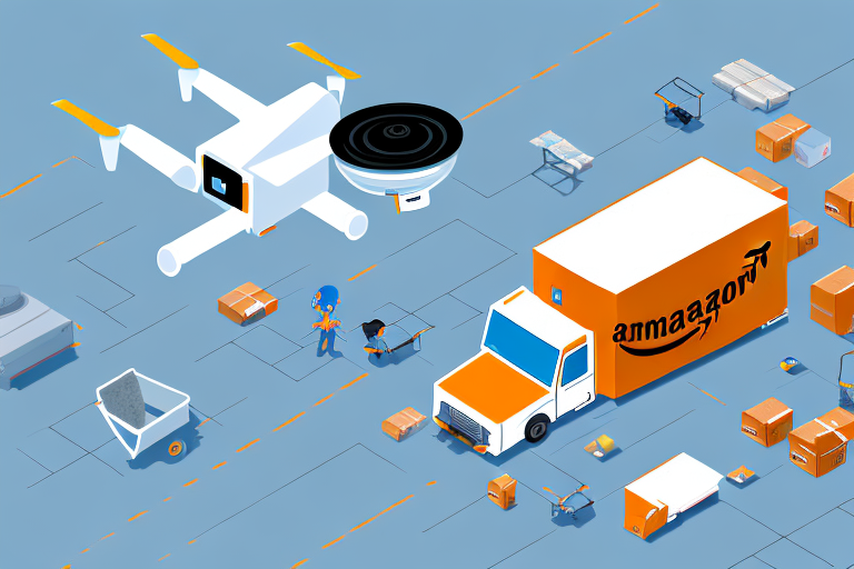 An amazon warehouse filled with various products