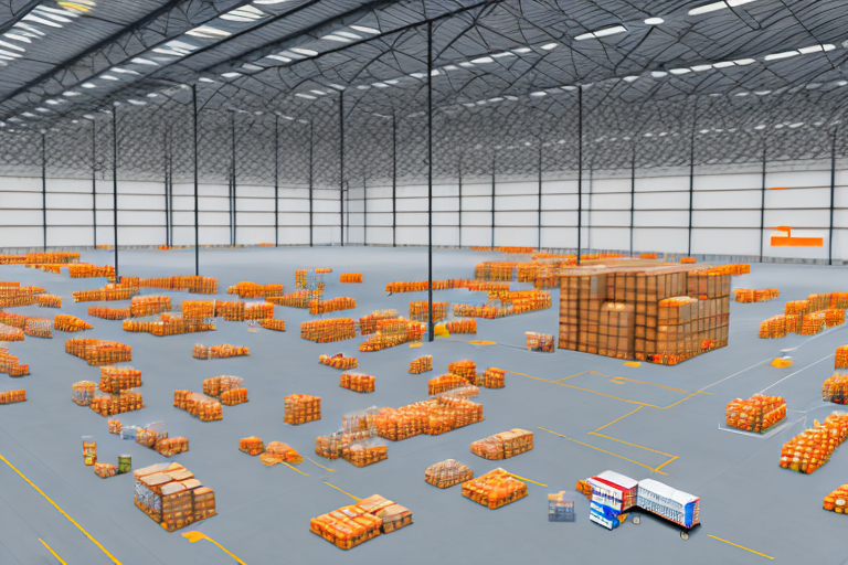 A warehouse filled with various products