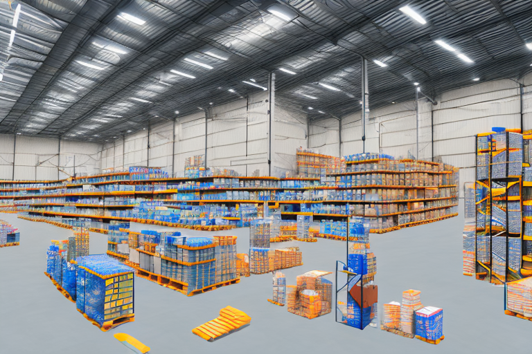 A warehouse full of various types of products