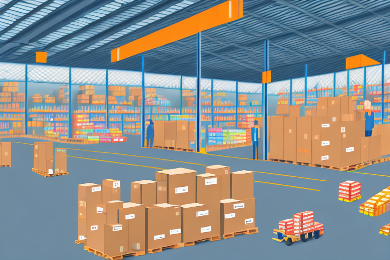 A warehouse filled with various packages