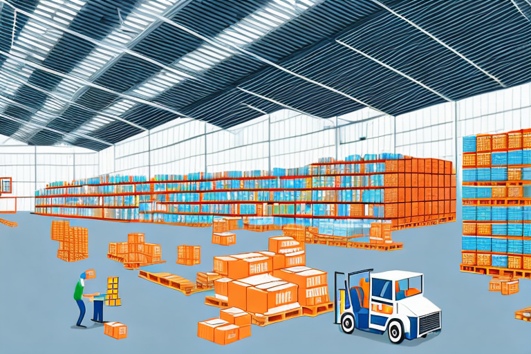 A warehouse filled with various types of products