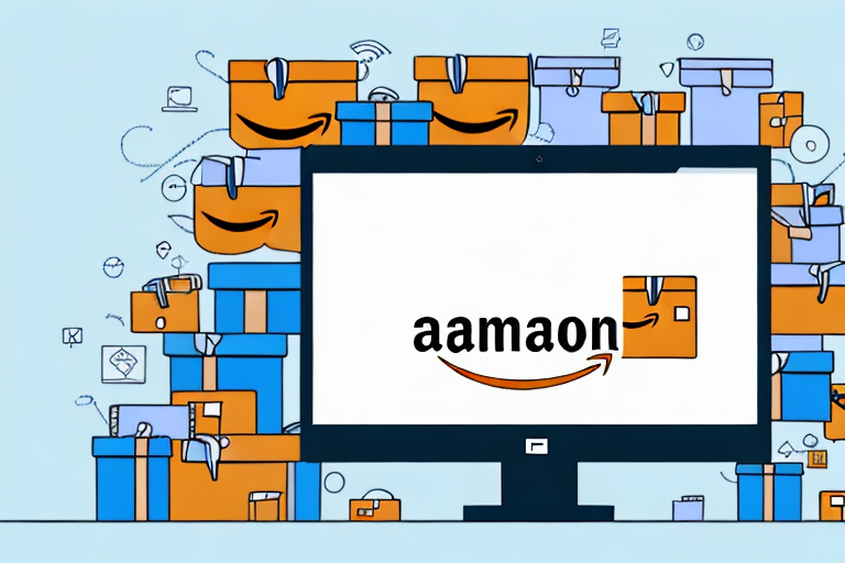 A computer screen with amazon's website interface on it