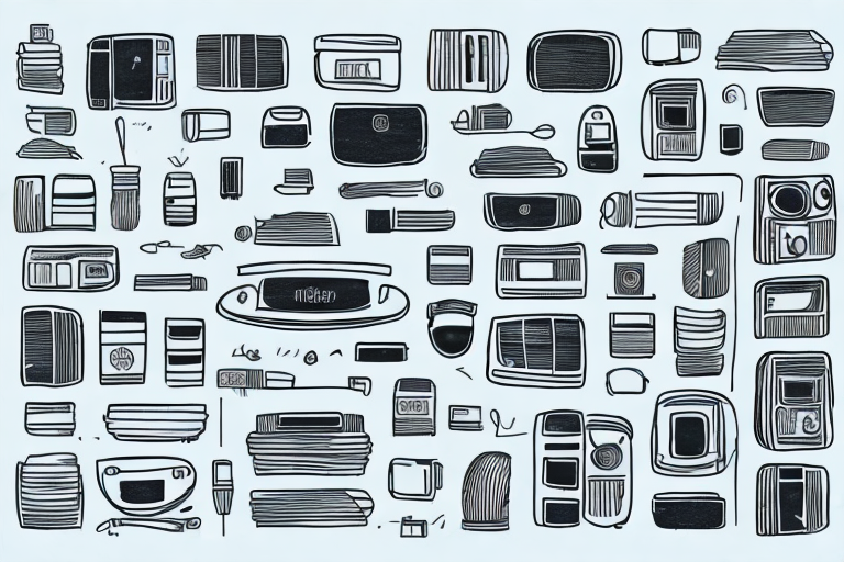 A collection of diverse products such as electronics