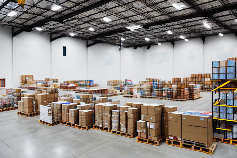 A warehouse full of various products ready for shipment