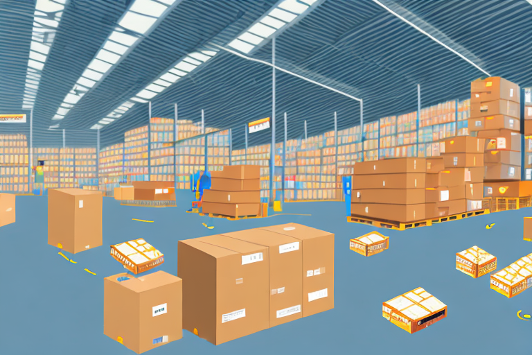 A large warehouse filled with various types of products