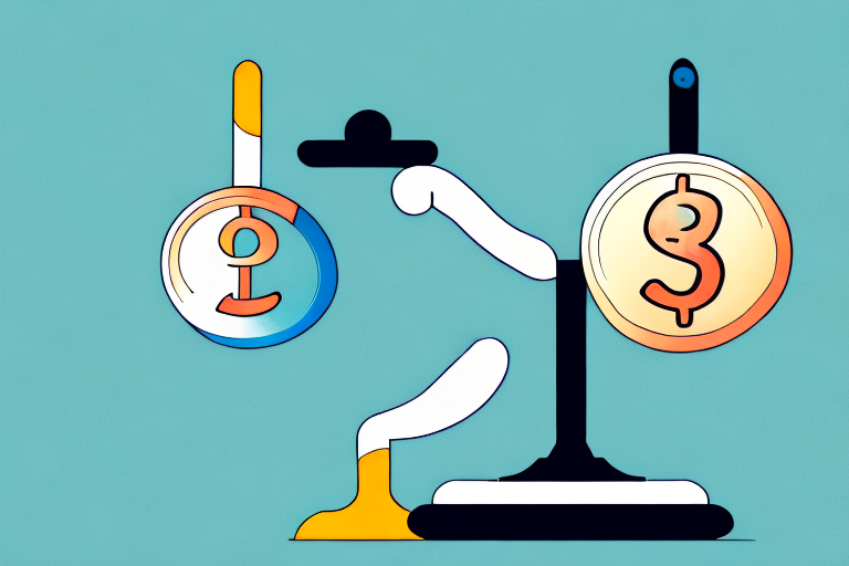 A balanced scale with a 1p (1st party) tag on one side and a 3p (3rd party) tag on the other