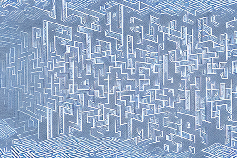A complex maze representing amazon's fba (fulfillment by amazon) system