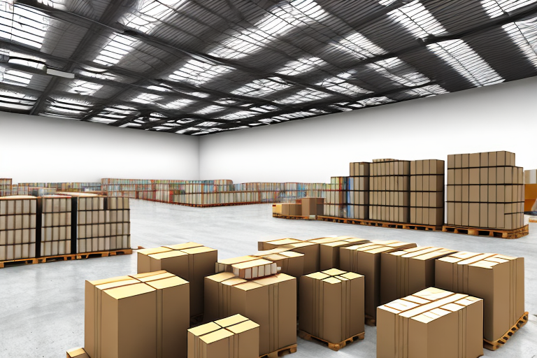 A warehouse filled with packed boxes ready for shipment
