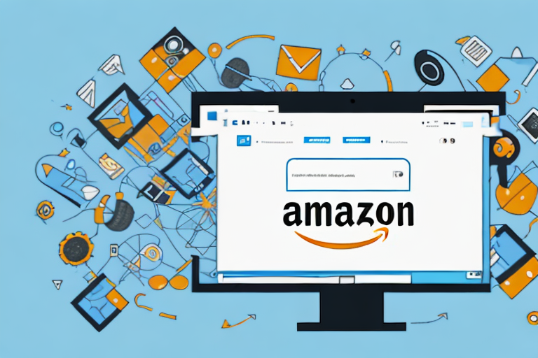 A computer screen displaying an amazon webpage with various types of products