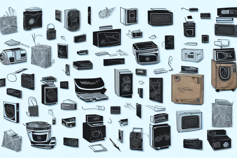 A variety of products such as electronics