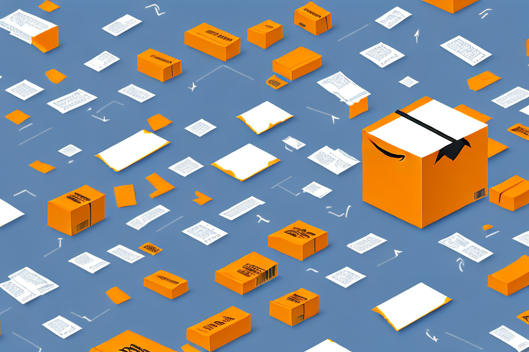 A simplified amazon warehouse with packages on conveyor belts