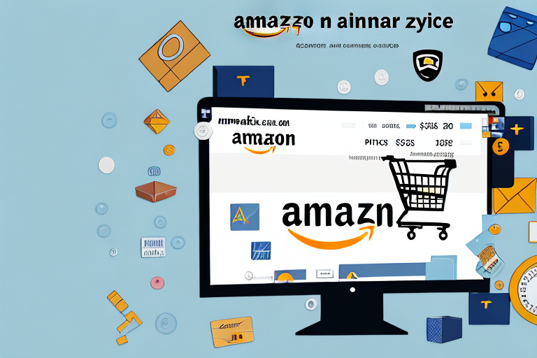 A computer screen showing an amazon product page with a price tag