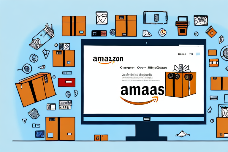 A computer screen showing an amazon marketplace interface with various product listings
