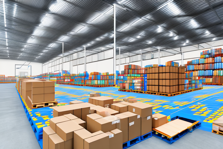 A warehouse filled with various types of products