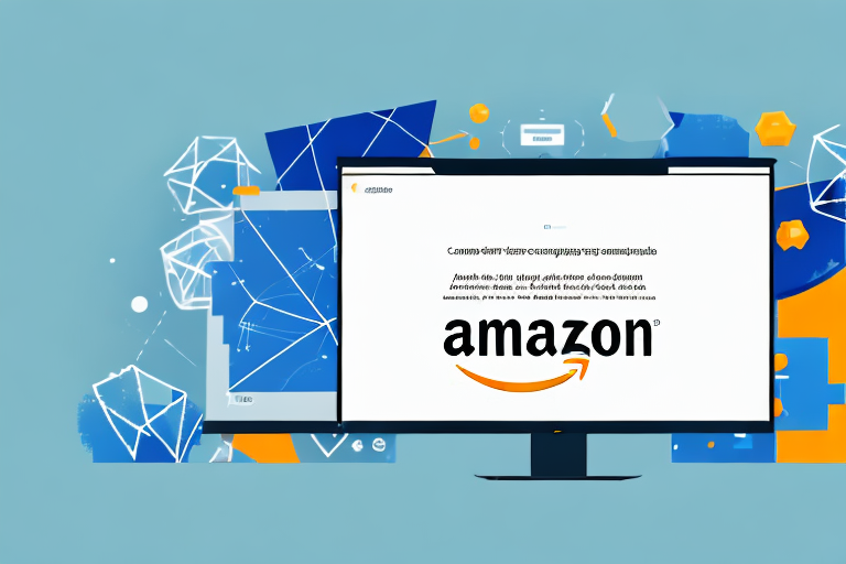 A computer screen displaying the amazon homepage