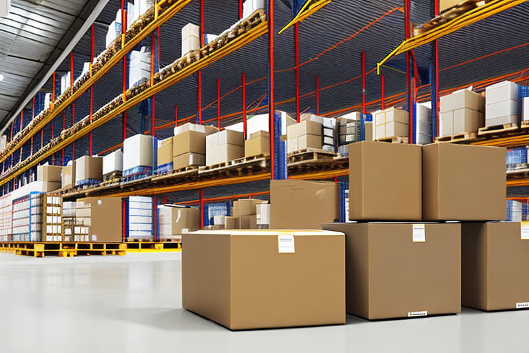 A warehouse filled with various types of products ready for shipment