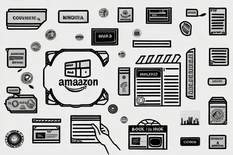 Various amazon service icons such as a book