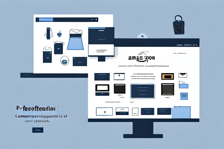 A computer screen displaying a step-by-step process of creating a product page on amazon