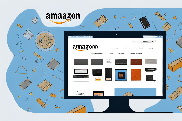 A computer screen displaying an amazon product page with various sections like product title