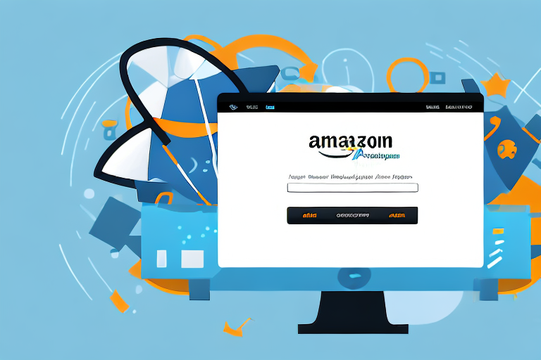 A computer screen displaying the amazon website's sign-up page