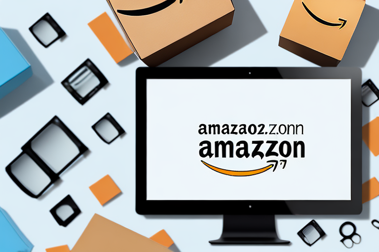 A computer screen displaying an amazon product page with a magnifying glass hovering over it