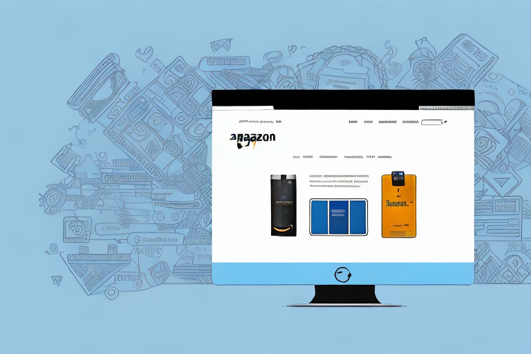 A computer screen showing an amazon product page with a highlighted url bar at the top