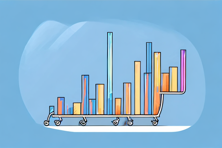 A bar chart with ascending bars