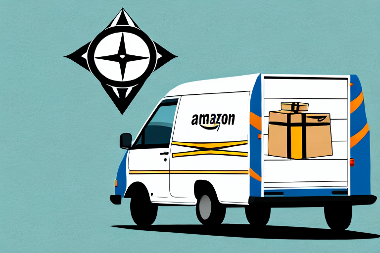 A van with amazon parcels inside