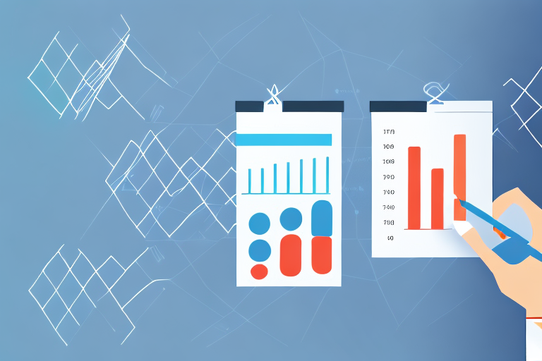 A calculator surrounded by ascending bar graphs and dollar signs to symbolize increasing profits