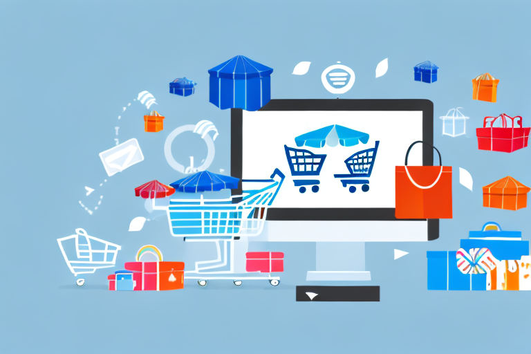 Various e-commerce elements such as a shopping cart