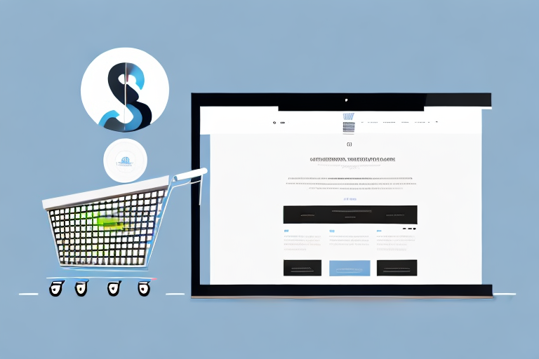 A sleek and modern ecommerce website on a computer screen