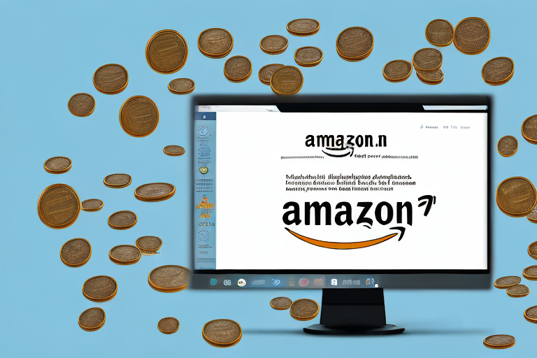 A computer displaying an amazon webpage with various products