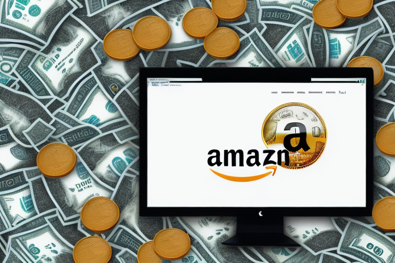 A computer screen displaying amazon's webpage