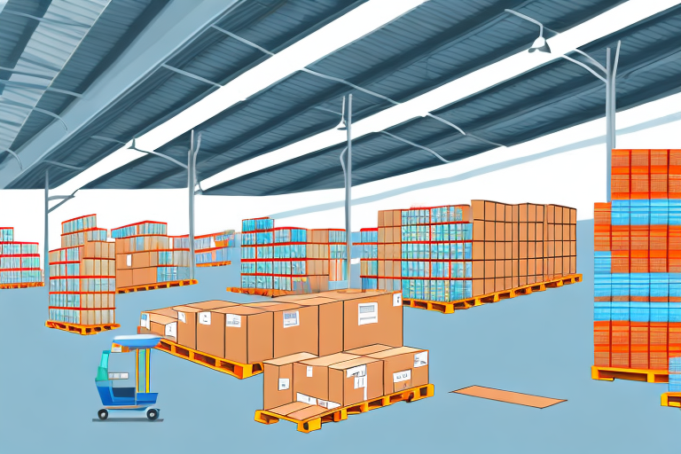 A warehouse filled with various packaged goods