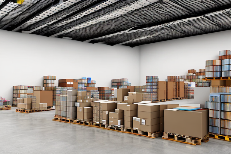 A warehouse filled with various products ready for shipment